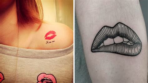 tatuajes de besos para mujeres significado|43 tatuajes de labios y besos con significado para。